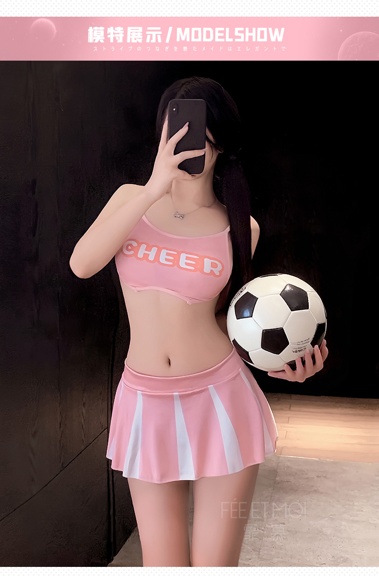 ZY118足球宝贝啦啦队运动套装(图5)