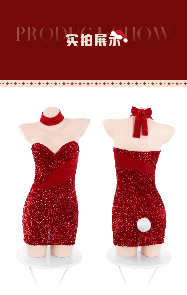 6751 blingbling丝绒兔女郎装(图10)