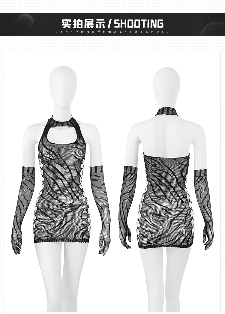 7401热辣野性斑马纹连身网衣套装(图16)