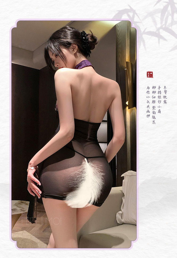 ZY95月夜秘事暗欲透视连衣裙(图6)