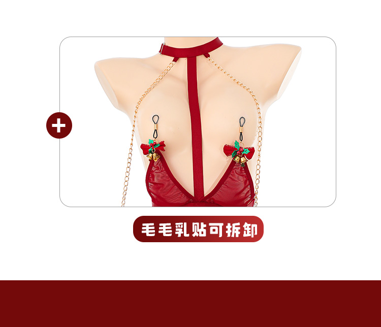 6107圣诞摇铃乳夹束缚套装(图13)