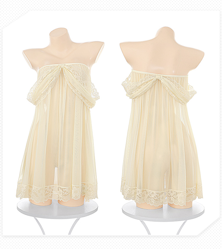 ZY140柔媚蝴蝶结一字肩连衣裙(图13)