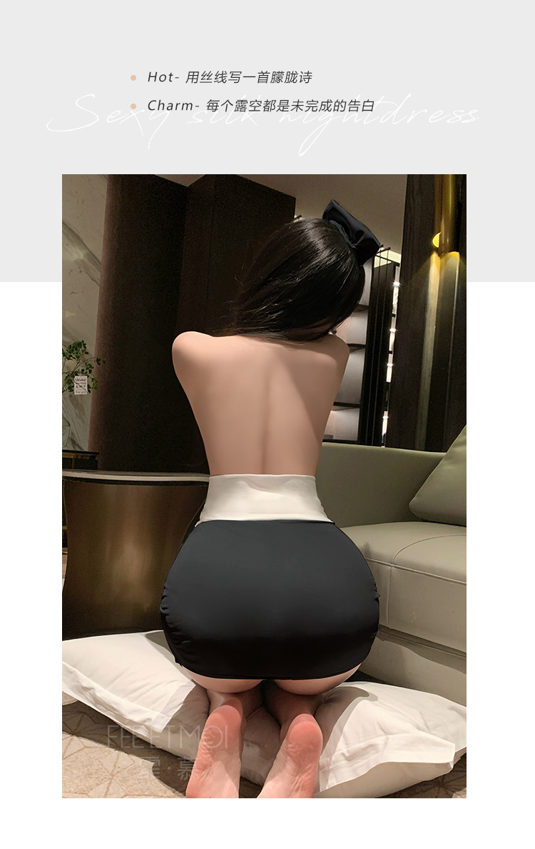 ZY66私人护士深V露沟连衣裙(图11)