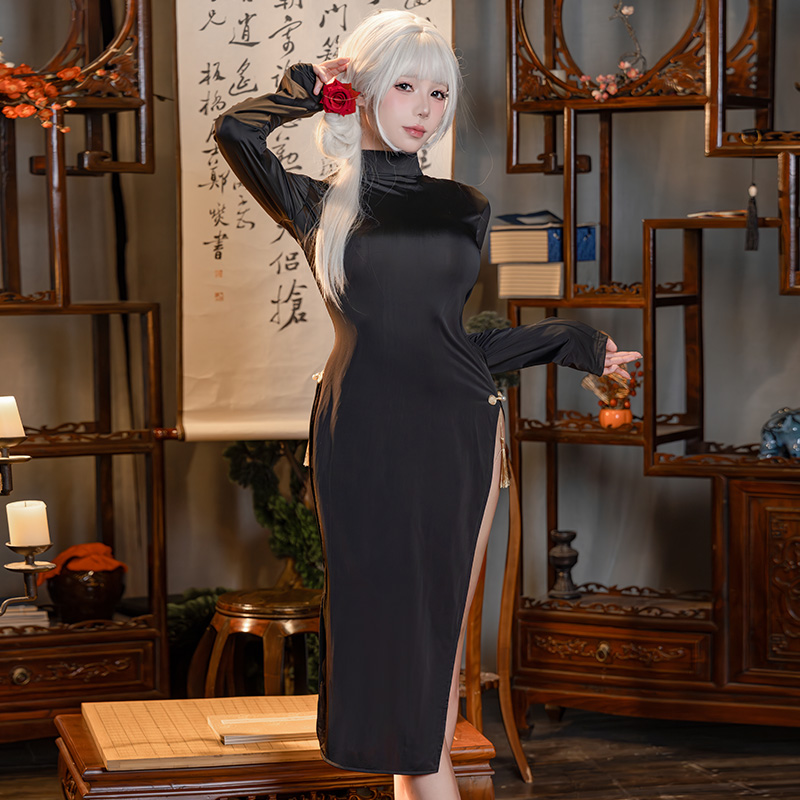 6700诱捕惊喜礼物前开帘旗袍(图9)