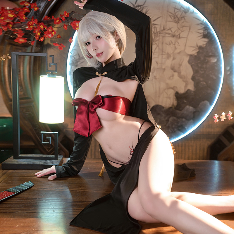 6700诱捕惊喜礼物前开帘旗袍(图6)