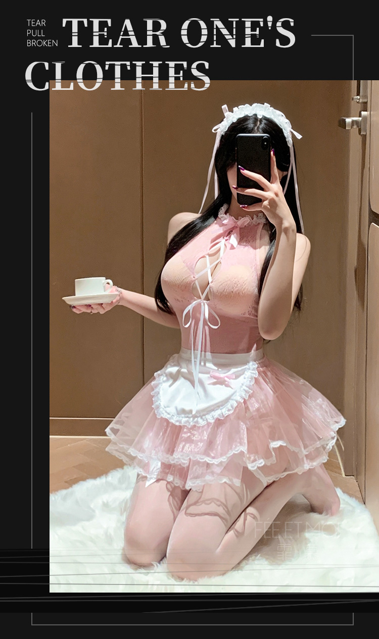 ZY7437娇俏实习女仆露沟可撕透视装(图13)