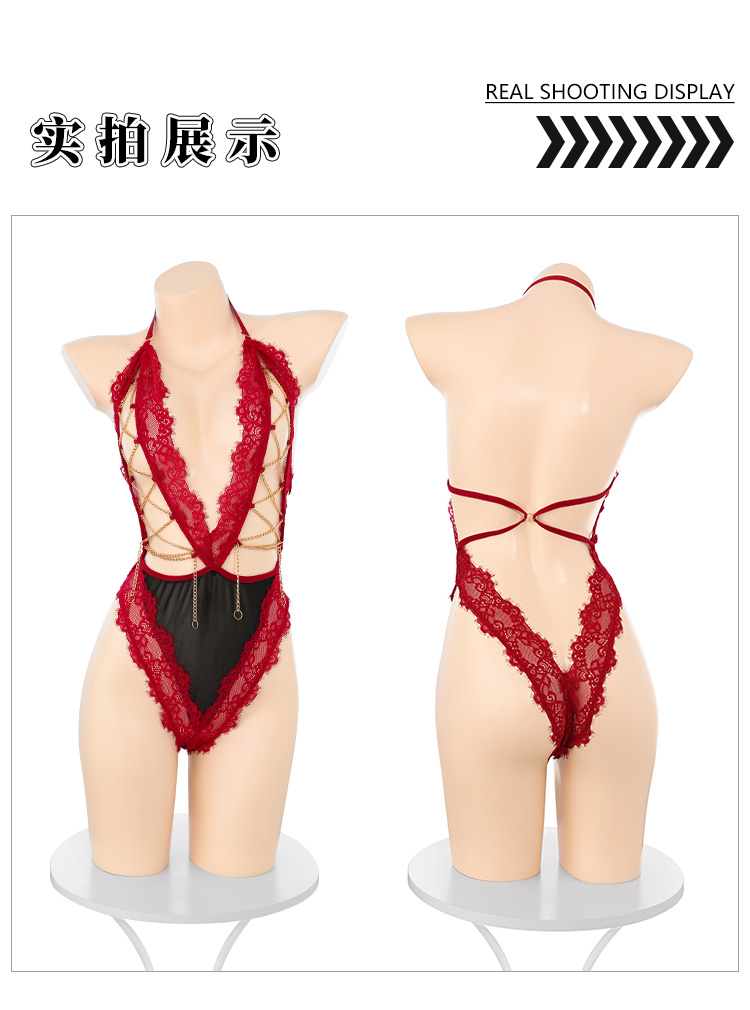 ZY109尤物陷阱金链覆胸连体衣(图10)