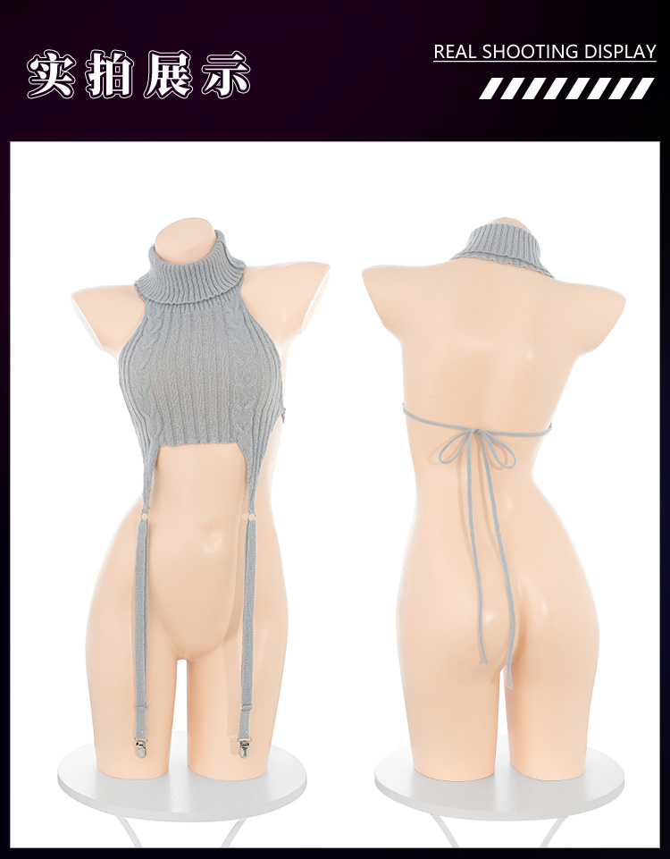 6002性感辣妹高领吊带毛衣(图17)