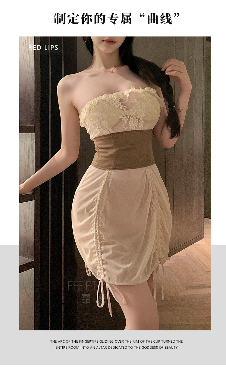 ZY142法式诱惑激情束腰连衣裙(图10)