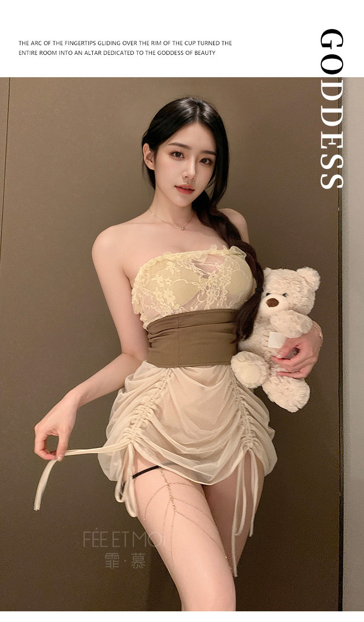 ZY142法式诱惑激情束腰连衣裙(图9)