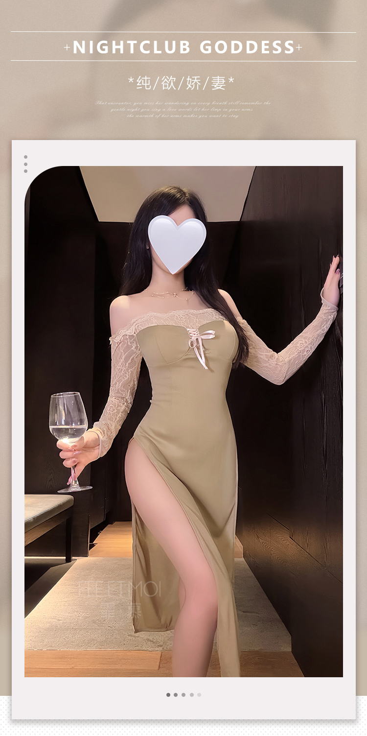 ZY129绝欲娇妻抹胸露背连衣裙(图1)