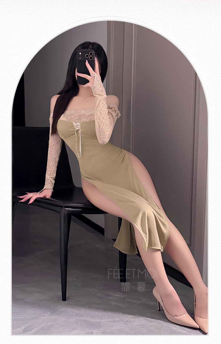 ZY129绝欲娇妻抹胸露背连衣裙(图10)