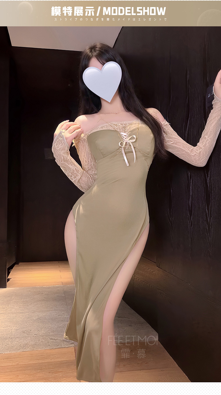 ZY129绝欲娇妻抹胸露背连衣裙(图5)