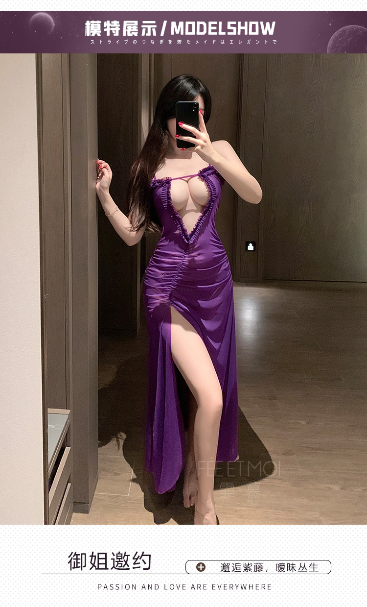 6539风情比基尼镂空开衩长裙(图5)