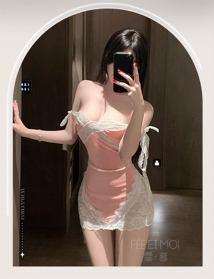 ZY132迷欲情丝蕾丝拼接连衣裙(图11)