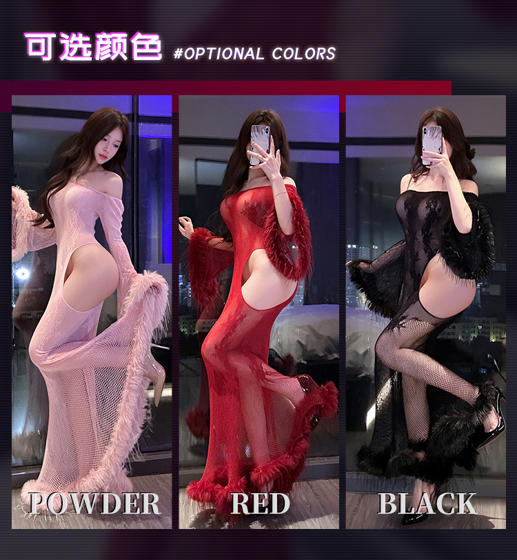 ZY117夜宴魅影露髻网衣鱼尾裙(图5)