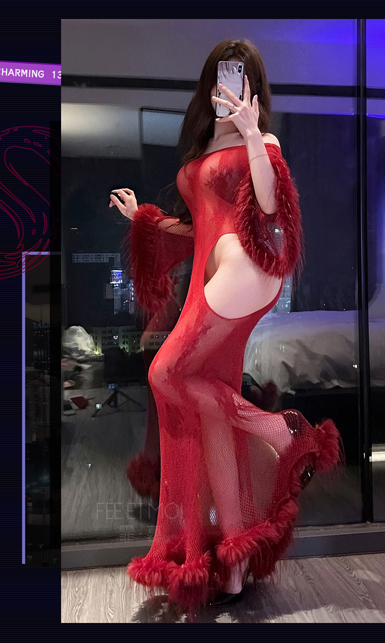 ZY117夜宴魅影露髻网衣鱼尾裙(图11)