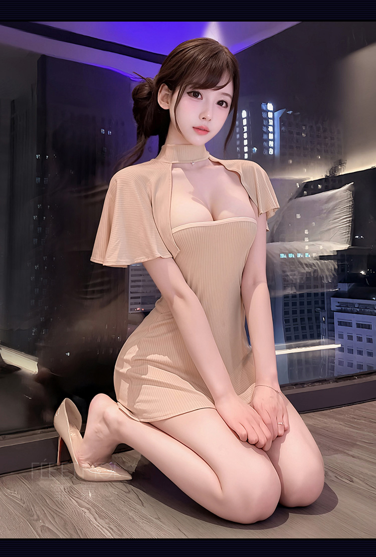 ZY174纯欲恋语修身两穿连衣裙(图10)