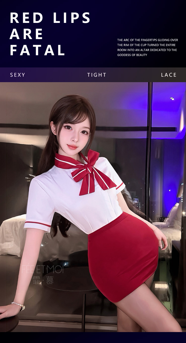 6414云端心机空姐制服套装(图6)