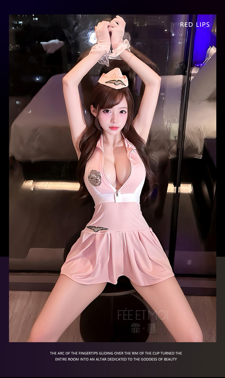 ZY114夜巡教官拉链露胸透臀装(图14)