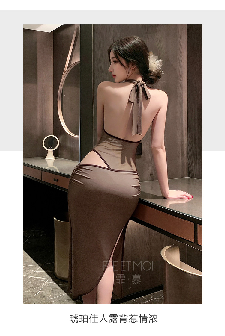ZY163琥珀佳人深V荡领连体衣(图7)