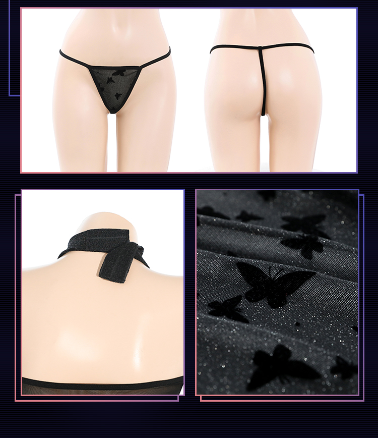 ZY128夜欲蝶影透肤开衩连衣裙(图13)