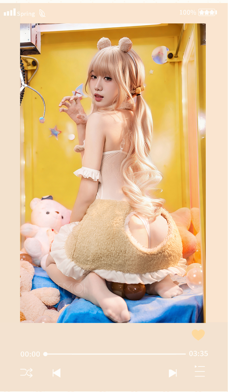 ZY162布丁熊爱心镂空露臀套装(图8)