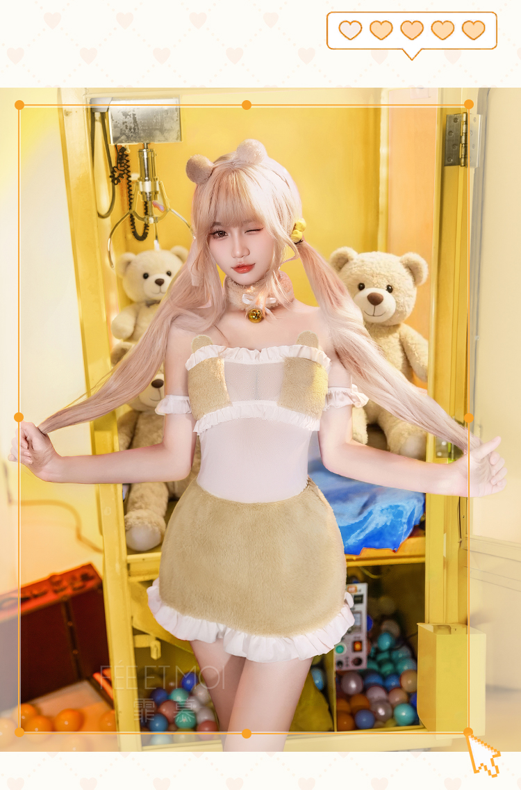 ZY162布丁熊爱心镂空露臀套装(图10)