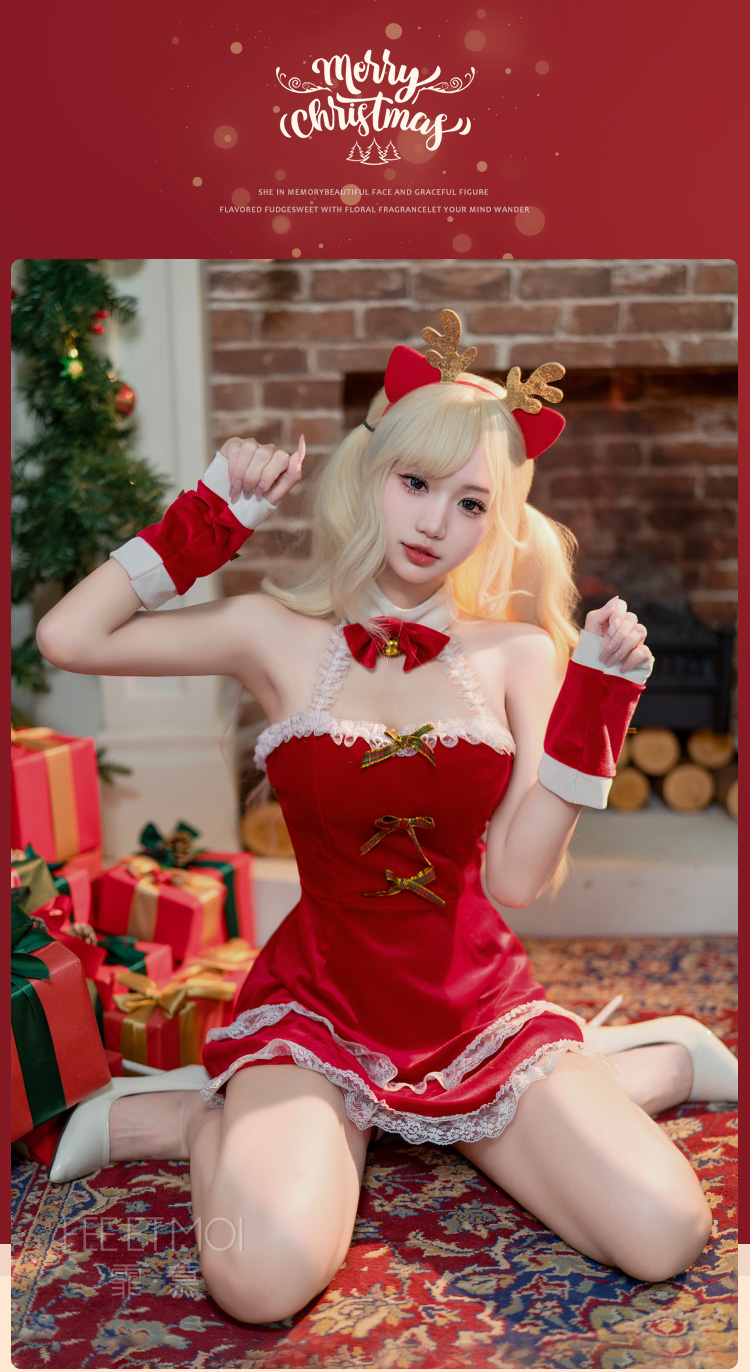 6710抹胸裸背萌萌圣诞麋鹿(图6)