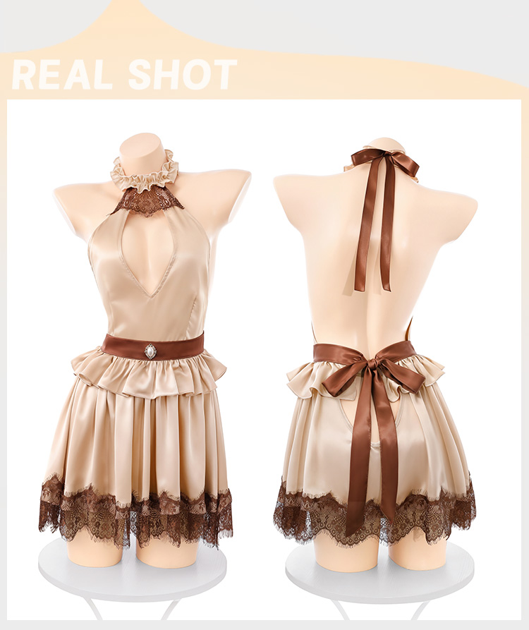 ZY147宫廷可露丽深v系带连衣裙(图11)