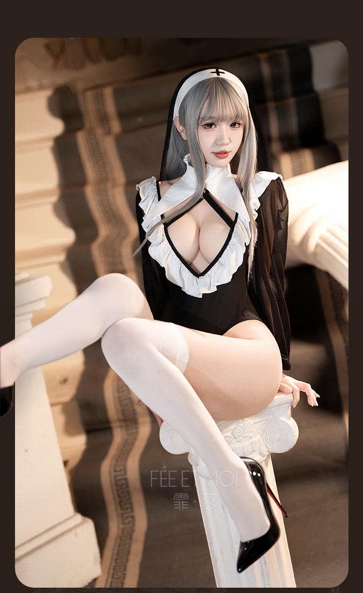 ZY167禁忌之恋深V修女连体衣(图9)