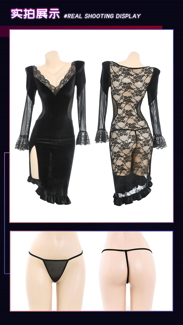 ZY193禁忌之恋深V修女连体衣(图12)