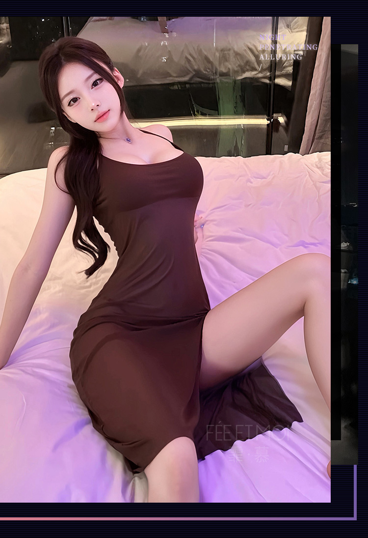 6572侧开衩纯欲吊带后妈裙(图19)