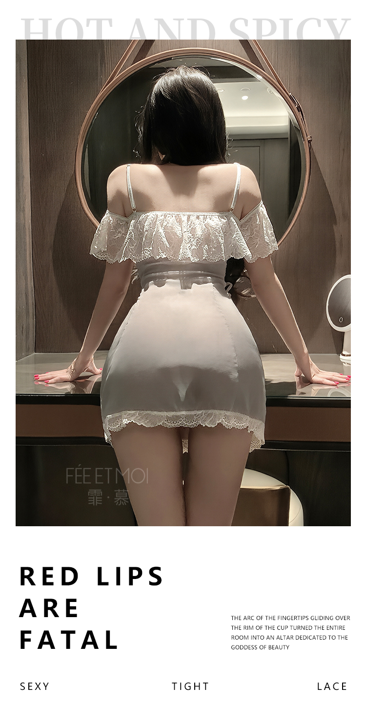 ZY157法式优雅可收腰奶盖睡裙(图5)