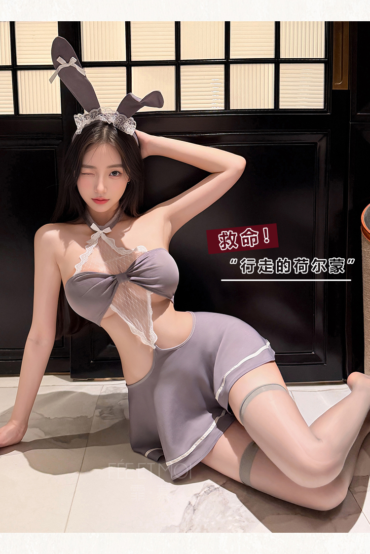 ZY204乖乖兔宝蕾丝覆胸连衣裙(图10)