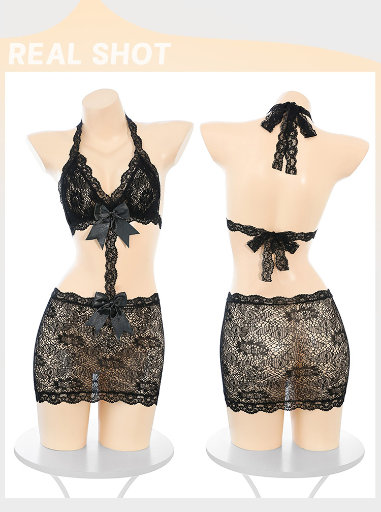 7406性感露腰比基尼绑带网衣裙(图11)