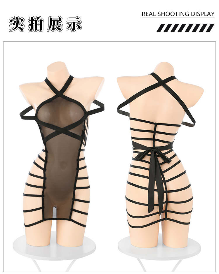 ZY158爱恋锁绑带束缚连衣裙(图13)