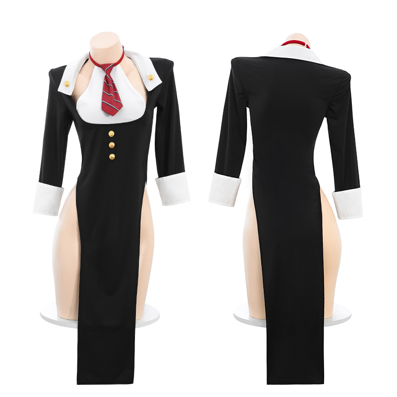 6190禁欲私教开衩露臀连衣裙(图9)