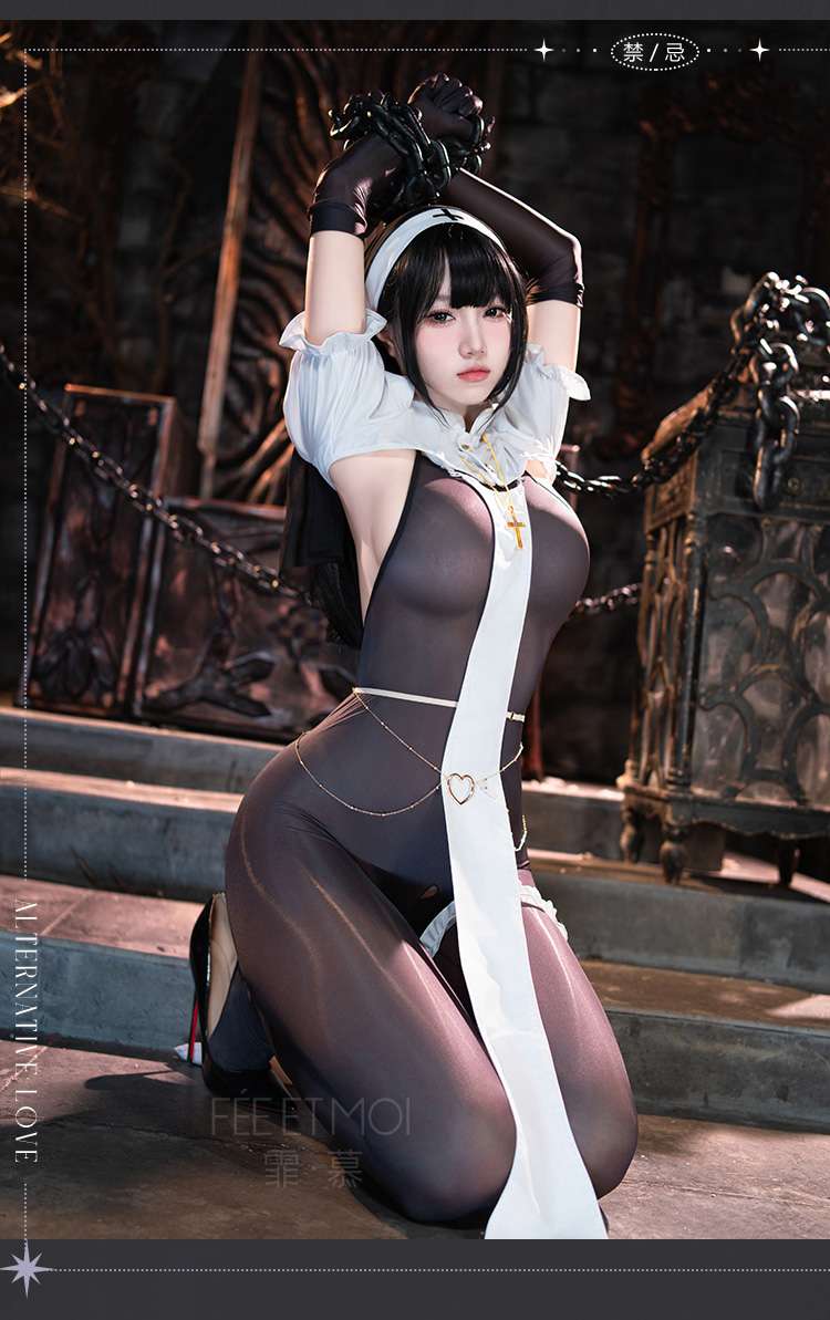 6231暗夜修女猎爱开裆套装 (图10)