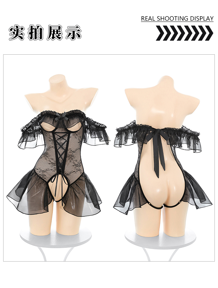 ZY212钢圈露胸开裆马甲连体衣(图15)