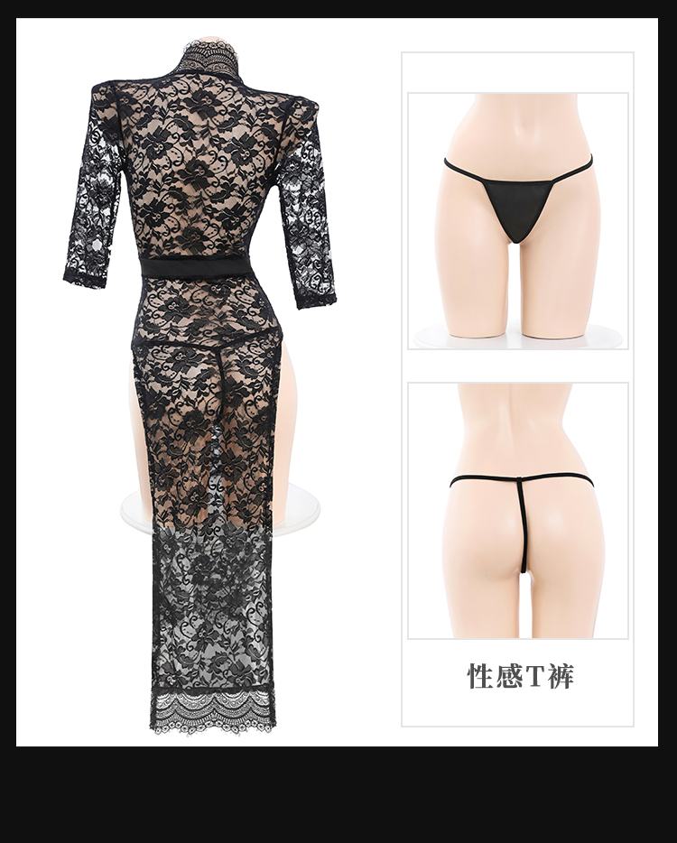 6363深V高开透视蕾丝长裙(图19)