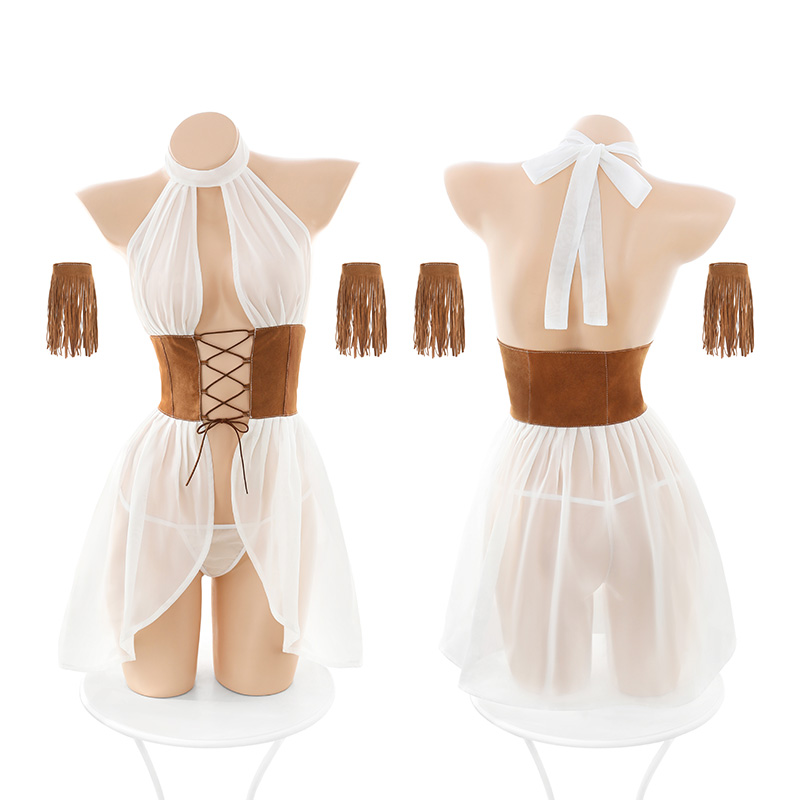 6611西部女郎前开襟绑带套装(图13)