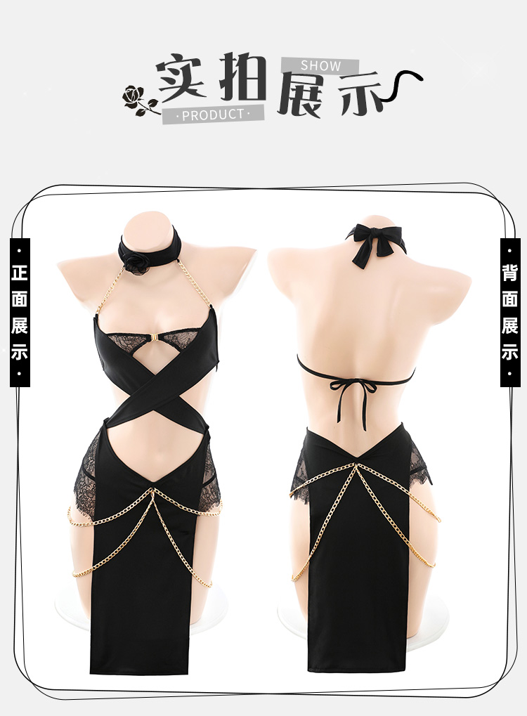 6671埃及猫女金链缀饰连身裙(图14)