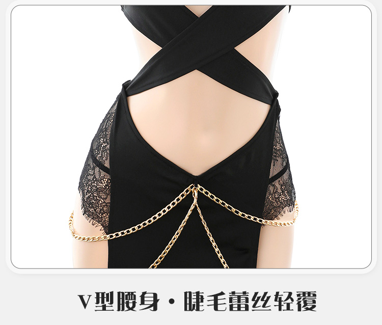 6671埃及猫女金链缀饰连身裙(图17)