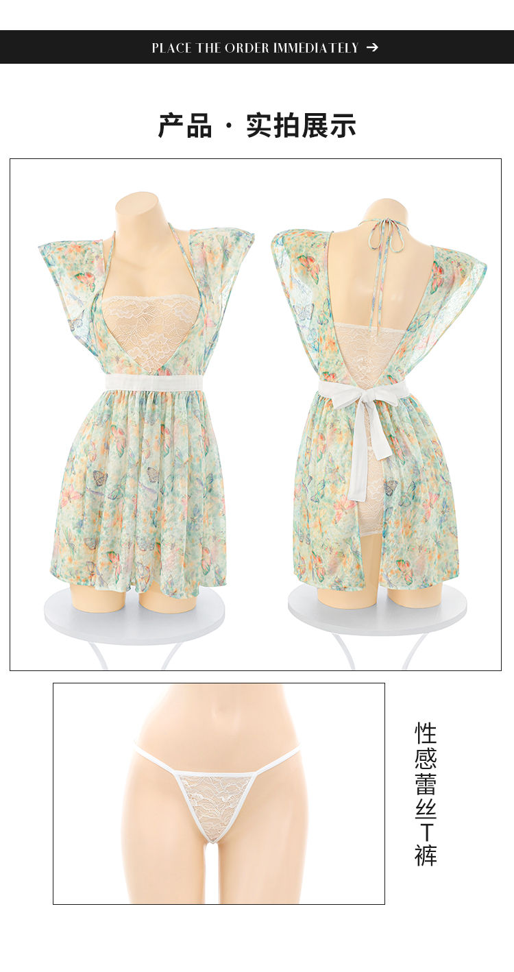 ZY169欲色娇妻印花挂脖连衣裙(图11)