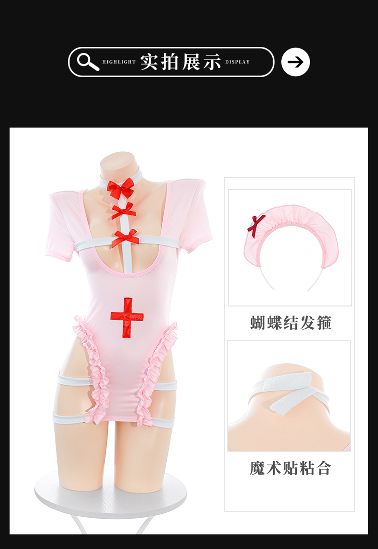 ZY202甜蜜禁忌十字绑带连衣裙(图11)