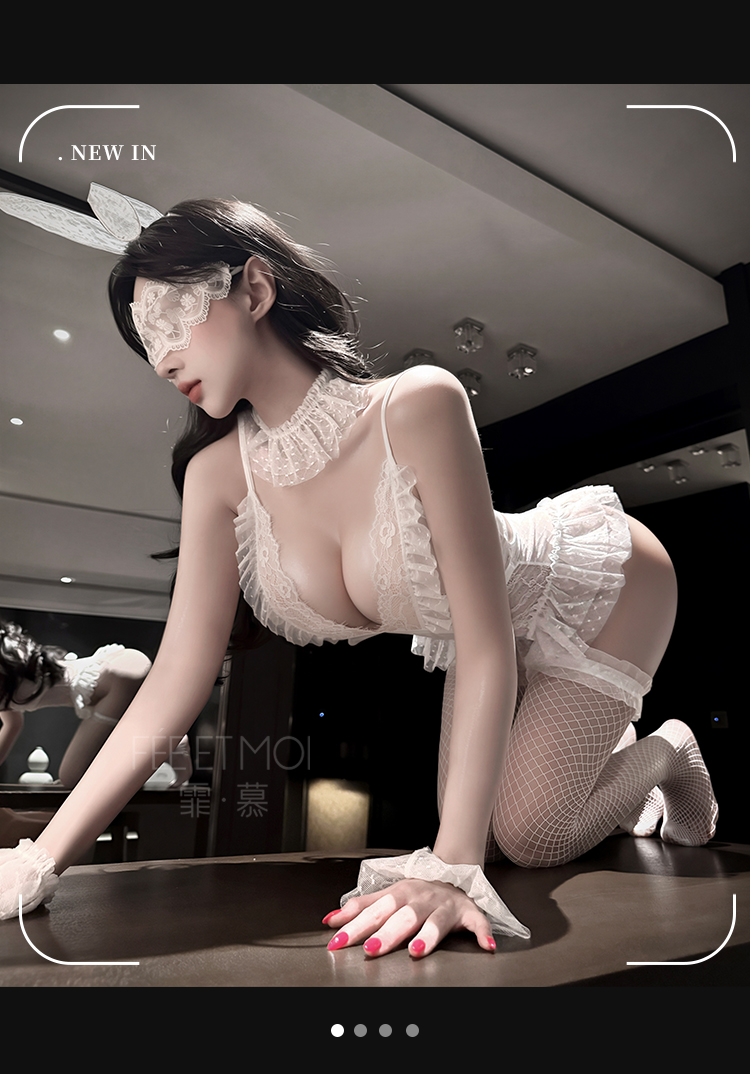 6326俏皮波点兔女郎开裆连体套装(图13)