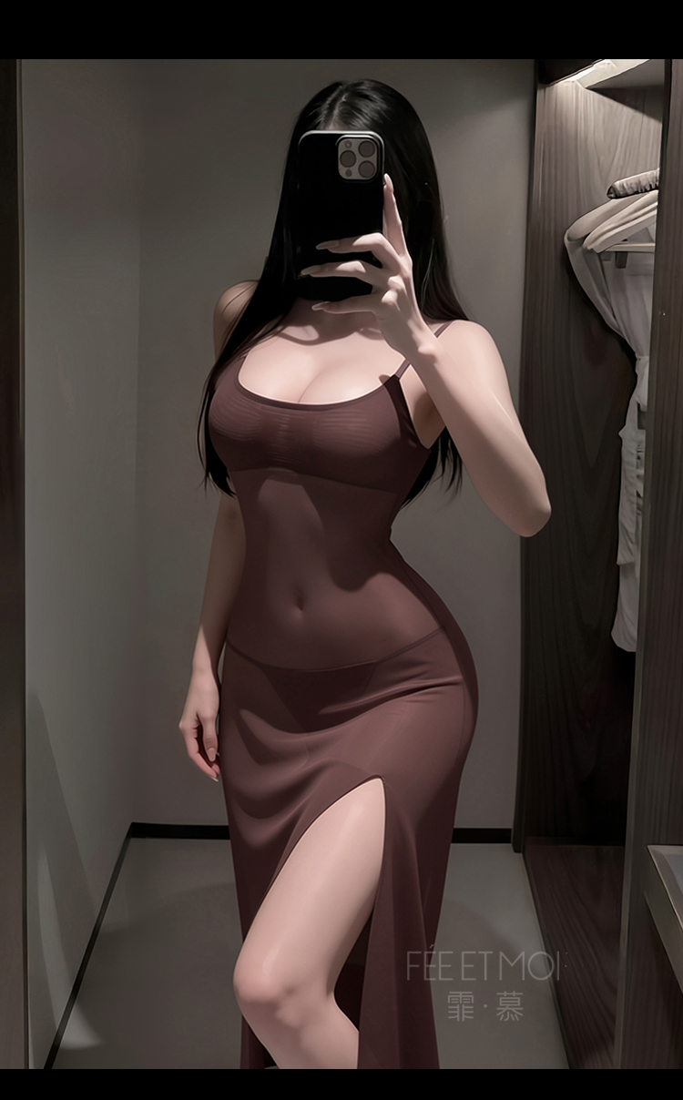 6572侧开衩纯欲吊带后妈裙(图17)