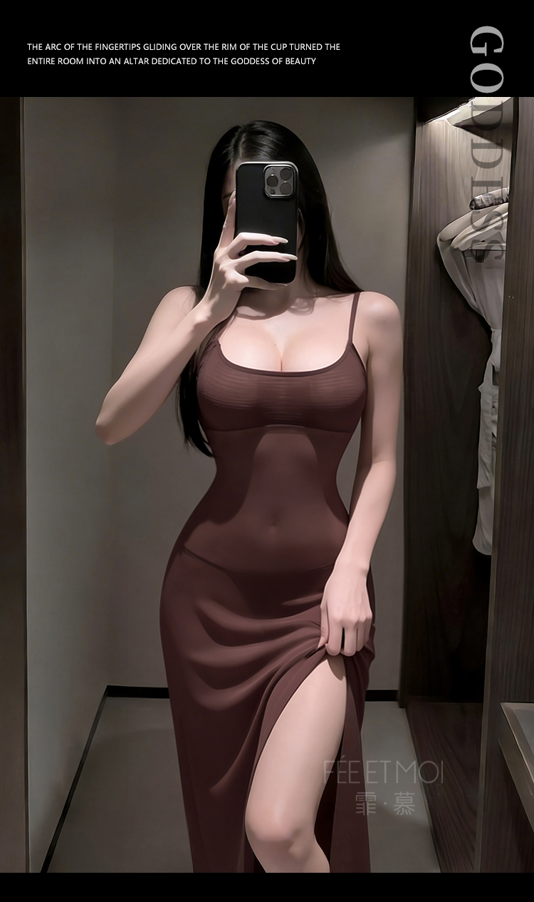 6572侧开衩纯欲吊带后妈裙(图15)
