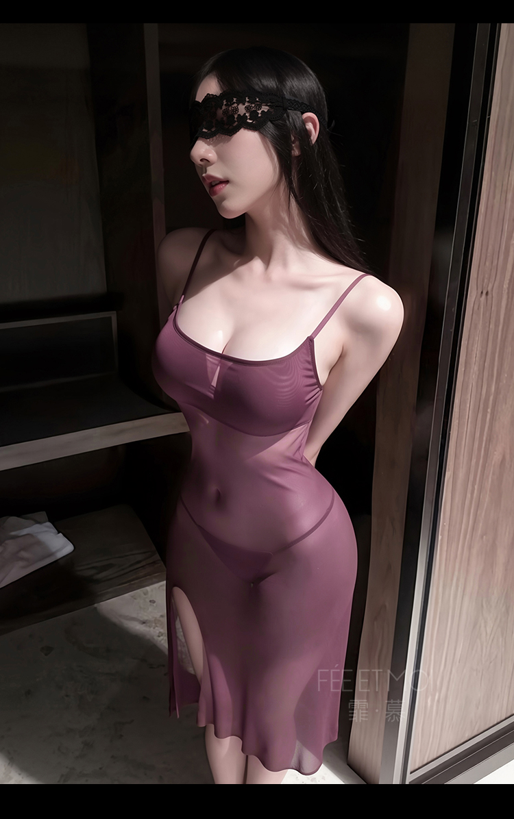 6572侧开衩纯欲吊带后妈裙(图11)